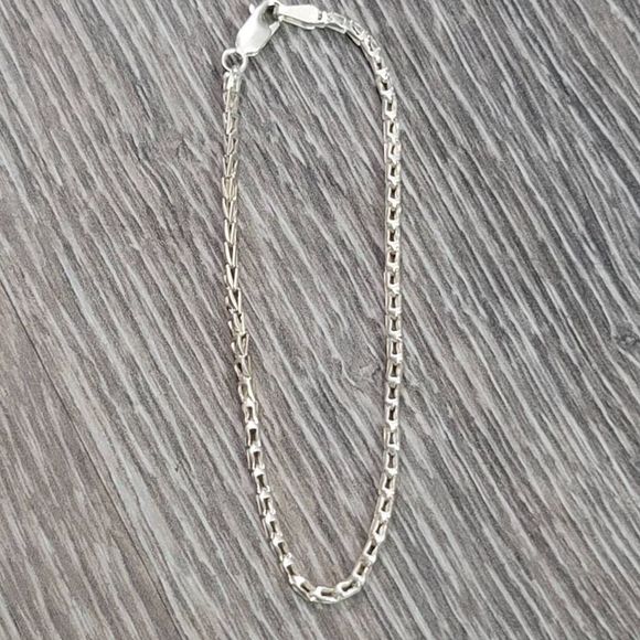 Silver wheat chain bracelet - Picture 1 of 4